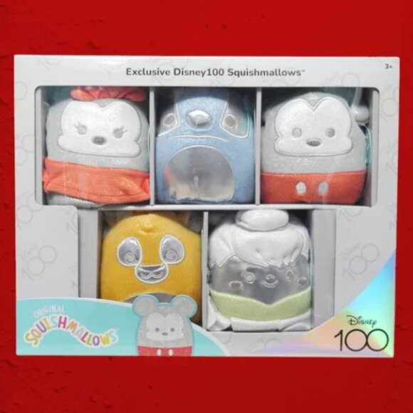 Disney Squishmallows Mickey Minnie Simba Stitch Tinker Bell CHRISTMAS Gift Set - Picture 10 of 10